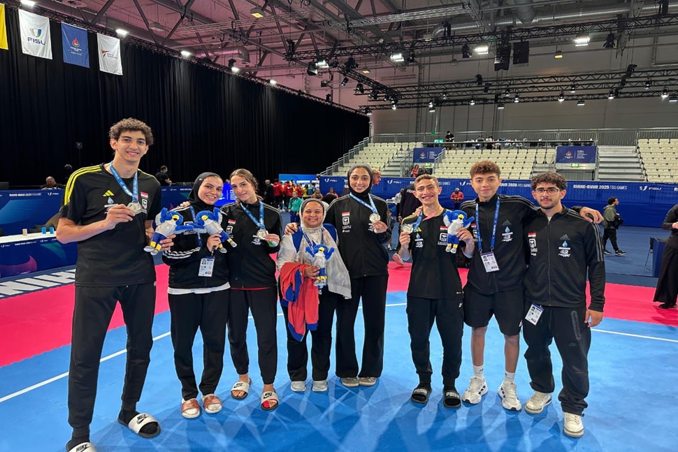 برعاية وزيري التعليم العالي والشباب والرياضة.. منتخب جامعات مصر للتايكوندو يفوز بالميدالية الفضية في دورة الألعاب الصيفية للجامعات بألمانيا