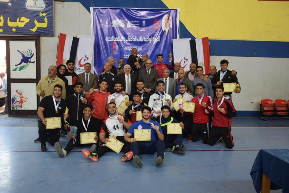 برعاية وزيري التعليم العالي والشباب والرياضة... إعلان  نتائج بطولة المصارعة للجامعات والمعاهد العليا المصرية رقم (٥٢) الشهيد الرفاعي 