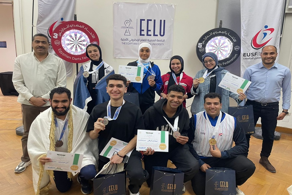 برعاية وزيري التعليم العالي والشباب والرياضة.. إعلان نتائج بطولة الدارتس للجامعات والمعاهد العليا المصرية